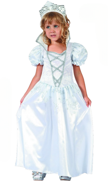 White Princess Costume (Dress, Hairband) - INFANT (80-92CM) | 92309