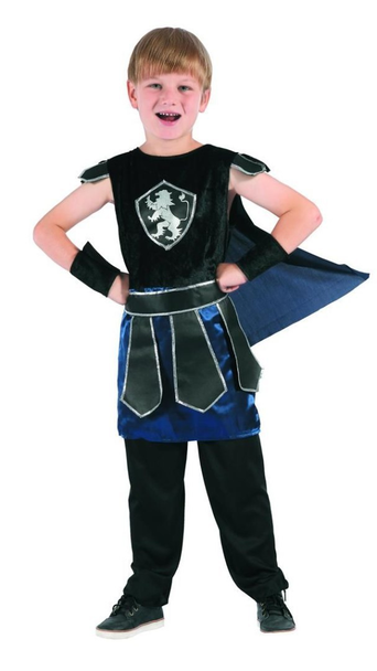 Knight Costume (Tunic, Cape, Belt, Armbands) - Small Size (110–120 cm) | 091005
