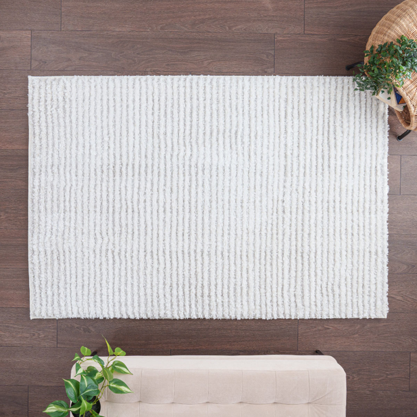 Zymta Bella Stripes 160 x 230 cm Winter Carpet - Mink / Cream | 9880000579680