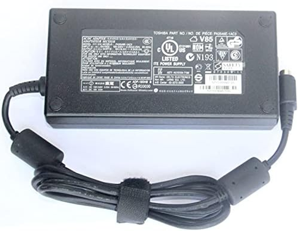 Original Toshiba Qosmio Laptop Adapter - 19V / 19.5V 9.5A 4-Pin Power Supply Charger Original Toshiba Qosmio Laptop Adapter - 19V / 19.5V 9.5A 4-Pin Power Supply Charger