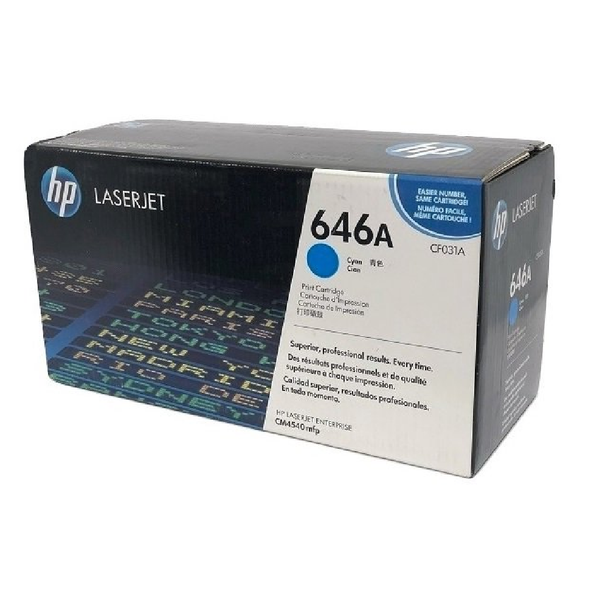 HP 646A Original LaserJet Toner Cartridge - Cyan | CF031A