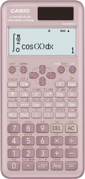 Casio FX-991ES PLUS 2nd Edition Scientific Calculator - Pink, Natural Textbook Display | FX-991ESPLUS2PKWDT(TH)