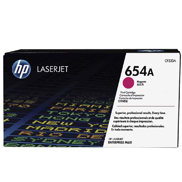 HP 654A Original LaserJet Toner Cartridge - Magenta | CF333A