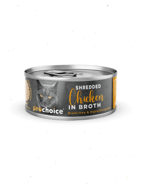 Prochoice Deluxe Shredded Chicken in Broth Cat 70 Grs | P3050