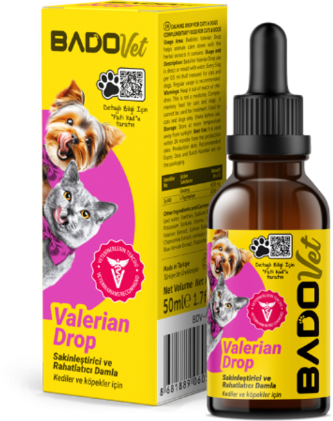Bado Cat and Dog Supplement Drop Valerian 50 Ml | 9060556