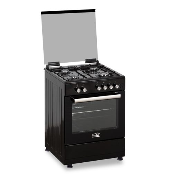 Simfer MFT1-6402SGRSP 60 cm Gas Cooker Black | MFT1-6402SGRSP