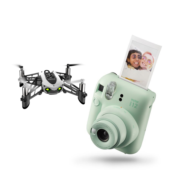 Fujifilm Instax Mini 12 Instant Camera with Parrot Mambo Fly Mini Drone | MINI12+PARMDPF727008AA