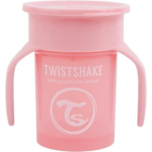 Twistshake 360 Cup 6+m - Pastel Pink | TWI78928