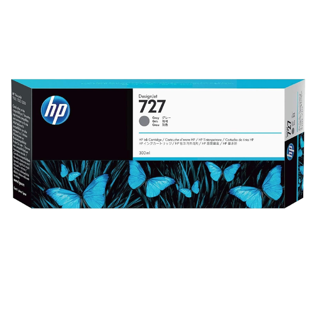 HP 727 300-ml Original DesignJet Ink Cartridge - Gray | F9J80A HP 727 300-ml Original DesignJet Ink Cartridge - Gray | F9J80A