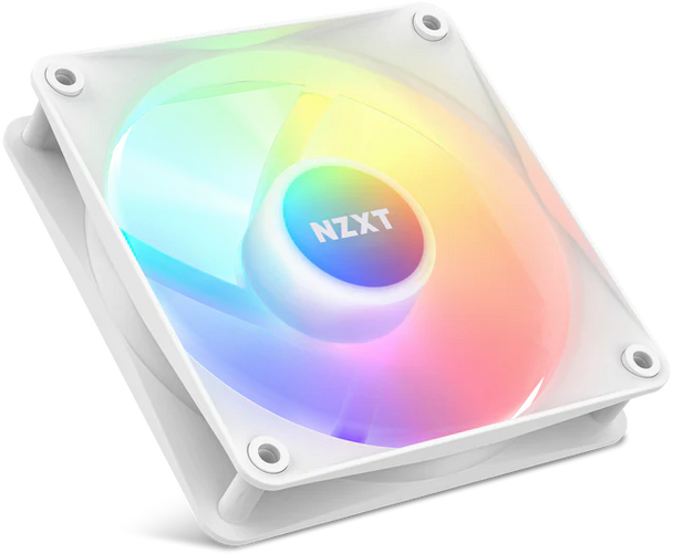 NZXT F120 RGB Core Single Pack 120mm Fan – White | RF-C12SF-W1