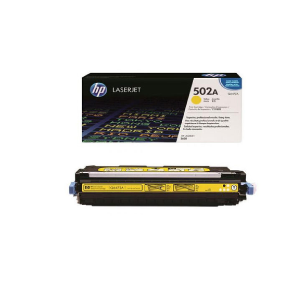 HP 502A Original LaserJet Toner Cartridge - Yellow | Q6472A