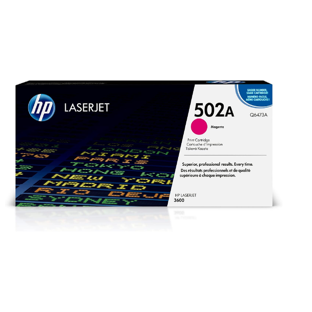 HP 502A Original LaserJet Toner Cartridge - Magenta | Q6473A