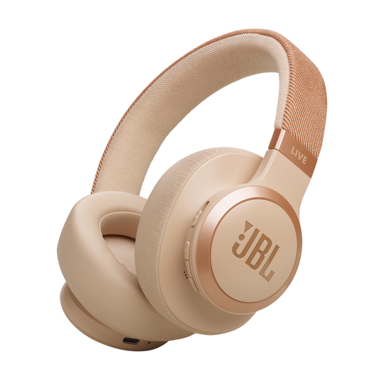 JBL Live 770NC Wireless Over-Ear ANC Headphones - Gold | 770NCSND