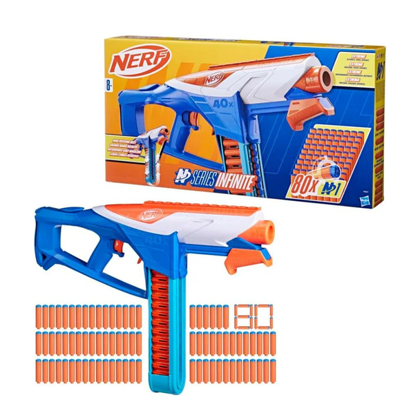Hasbro Nerf N-Series Infinite + 80 N1 Darts Pack | HBNRF8631 Hasbro Nerf N-Series Infinite + 80 N1 Darts Pack | HBNRF8631