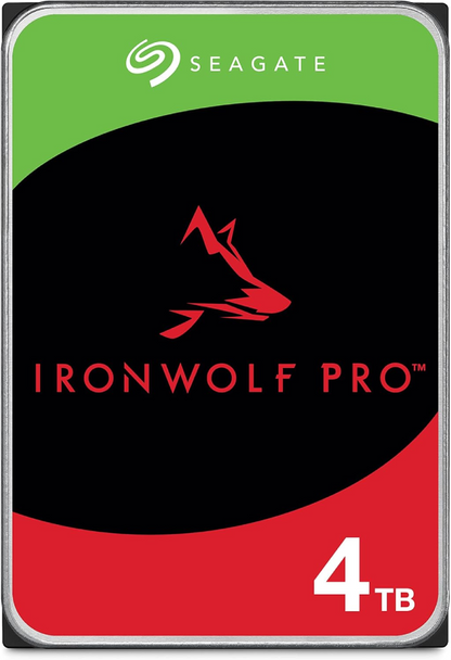 Seagate IronWolf Pro 4TB 3.5" SATA Internal HDD 7200RPM 256MB Cache | ST4000NT001
