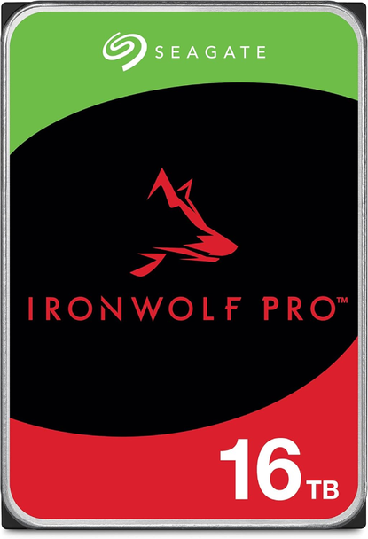 Seagate IronWolf Pro 16TB 3.5" SATA Internal HDD 7200RPM 256MB Cache | ST16000NT001