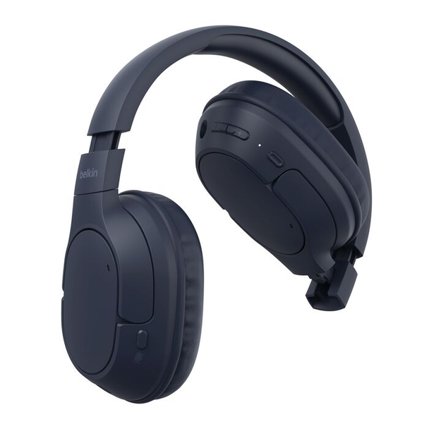 Belkin SoundForm Surround Wireless Over-Ear Headphones, Blue | AUD009HGBL