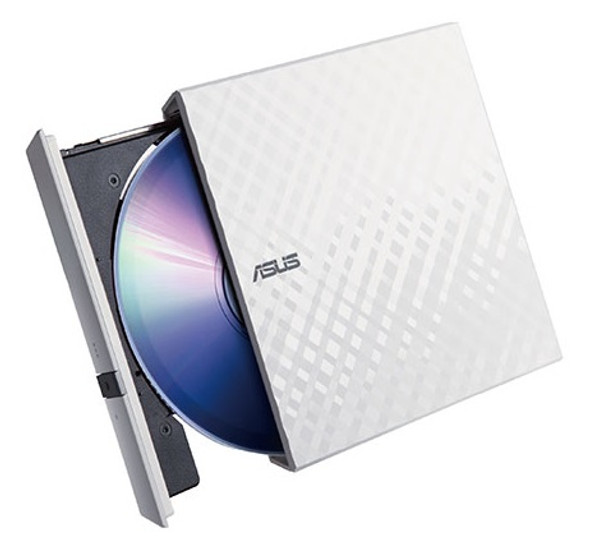 ASUS External Slim DVDRW-White | SDRW-08D2S-U LITE