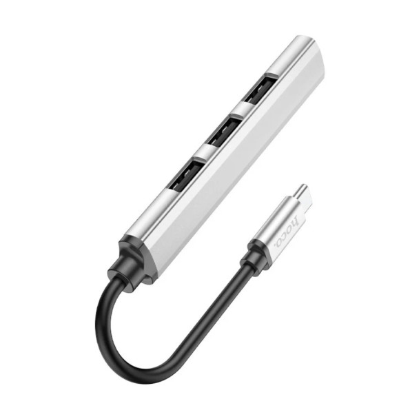Hoco USB Hub 4 in 1 USB-C to USB-A | HB26