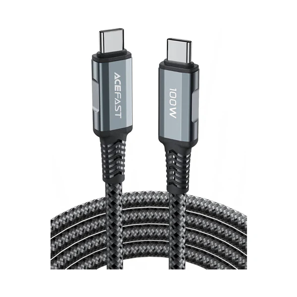 ACEFAST C4-03 USB-C to USB-C 100W Braided Fast Charging Cable - 1.8m Length - Durable Nylon Design | C4-03