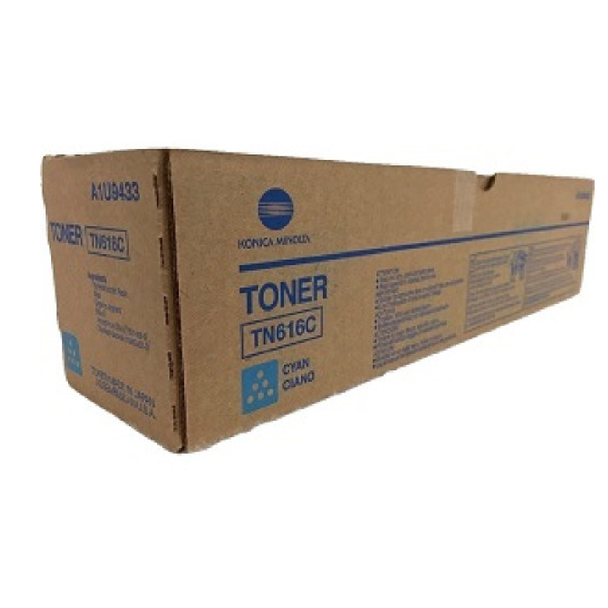 Konica Minolta TN616 Original Toner - Cyan | TN616CY Konica Minolta TN616 Original Toner - Cyan | TN616CY