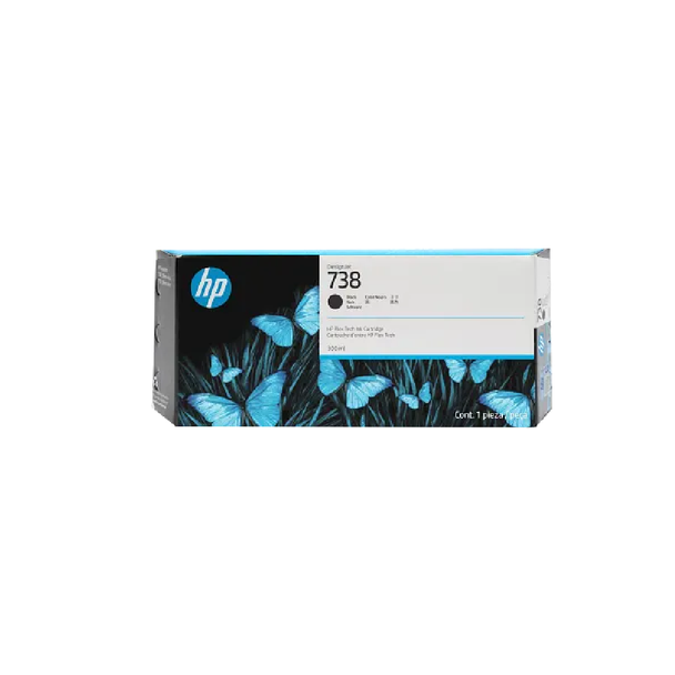 HP 738 130-ml Original DesignJet Ink Cartridge - Black | 498N4A