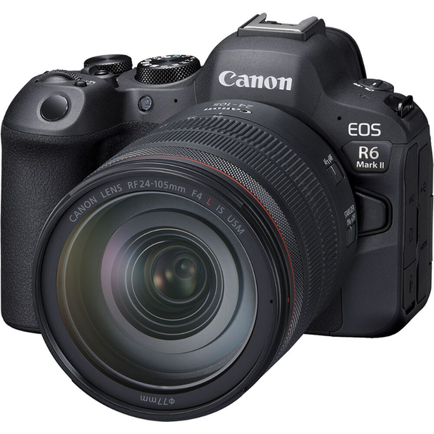 Canon EOS R6 Mark II full-frame mirrorless camera with RF 24-105mm f4L IS USM lens kit