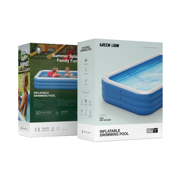 Green Lion Inflatable Big Swimming Pool | GNINSPOOL3BL