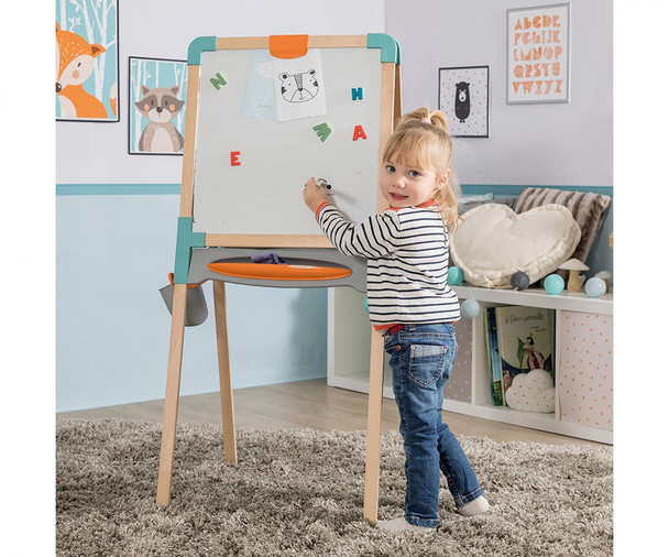 Smoby 2-Sided Wooden Easel with Accessories | 410401