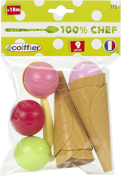Ecoiffier 100% Chef Ice Cream Set | 000175 Ecoiffier 100% Chef Ice Cream Set | 000175