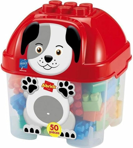 Ecoiffier Abrick Puppy Box - 50 Pieces | 0001927 Ecoiffier Abrick Puppy Box - 50 Pieces | 0001927