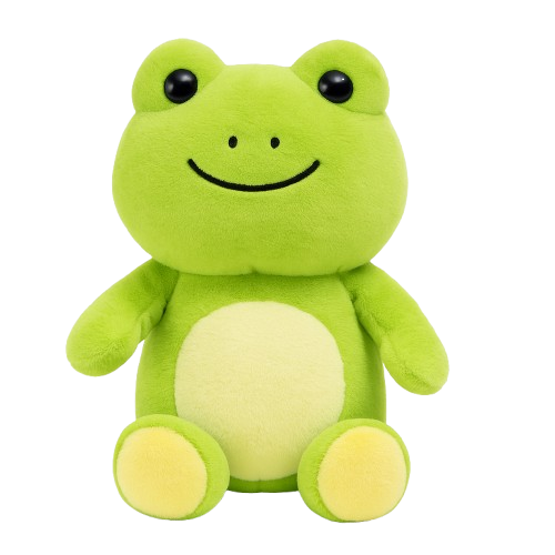 Cute Green Frog Plush Toy - Soft Stuffed Animal | 547-1
