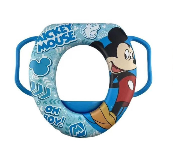 Mickey Mouse Soft Potty Training Seat with Handles – Light Blue | 408-3