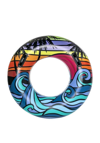 Bestway Inflatable Surf Wave Swim Ring - Sunset Edition | P-36350 Bestway Inflatable Surf Wave Swim Ring - Sunset Edition | P-36350