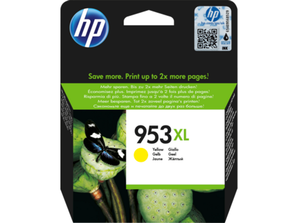 HP 953XL High Yield  Original Ink Cartridge - Yellow | CN048AE
