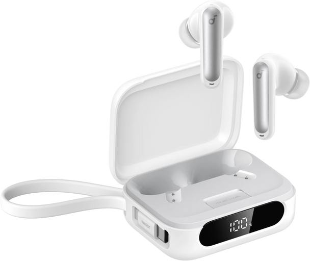 Soundcore P41i Earbuds with Built-In Phone Charging - White| P41i.WH Soundcore P41i Earbuds with Built-In Phone Charging - White| P41i.WH