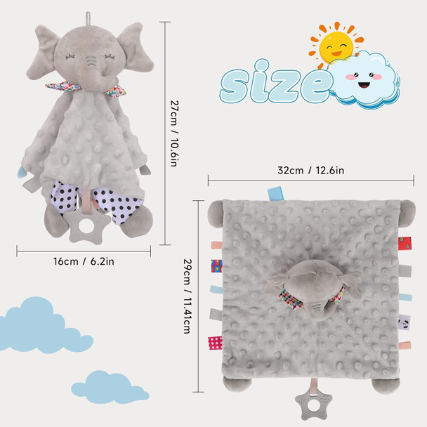 3S Baby Elephant Security Blanket | 24S-C15