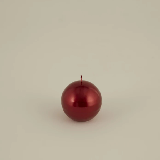 Karaca Home Ball Candle 7cm [Red] | 8680214388532