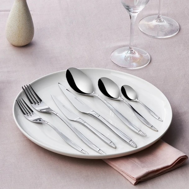 Karaca Elegance Holey Platinum 84Pcs Cutlery Set For 12 Person | 153.03.08.4856 Karaca Elegance Holey Platinum 84Pcs Cutlery Set For 12 Person | 153.03.08.4856