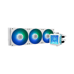 Thermalright Frozen Warframe 360 Liquid CPU Cooler ARGB White with LCD Screen | TL-P12W-S