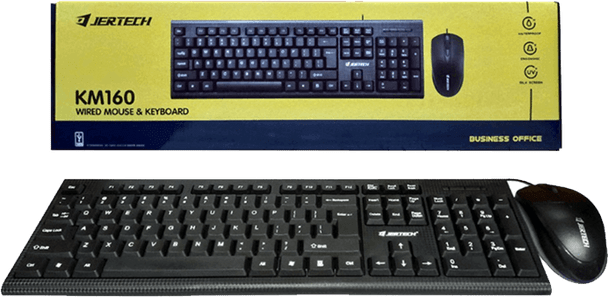 Jertech KM160 USB Keyboard & Mouse Combo | JK-SET-KM-160