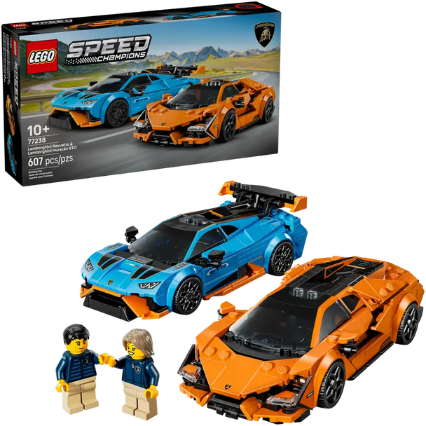 LEGO Speed Champions Lamborghini Revuelto & Huracán STO | 77238