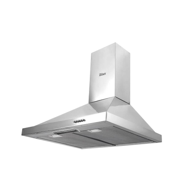 Zilan 60 cm Chimney Hood 140W, 3 Speed Settings – Inox Finish | ZLN1925