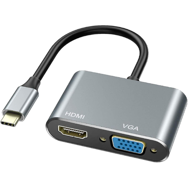 OEM 2-in-1 USB-C to HDMI & VGA Converter