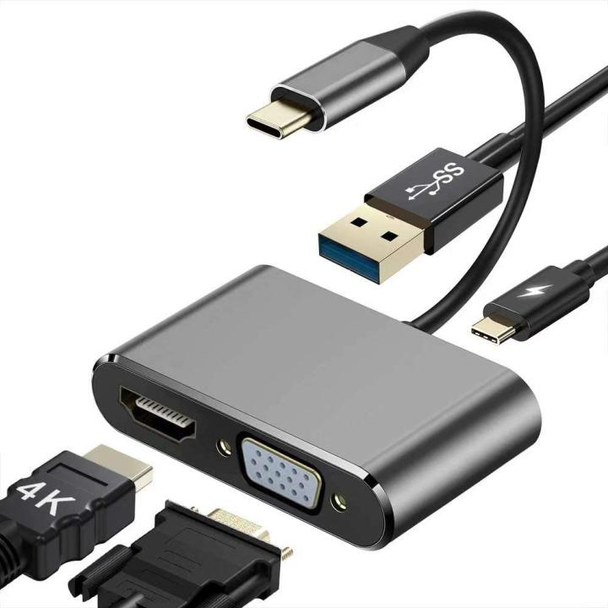 OEM 4-in-1 USB-C Connector Hub Adapter | BYL-2001