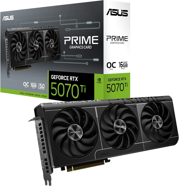 ASUS PRIME GeForce RTX 5070 Ti 16GB GDDR7 Graphics Card