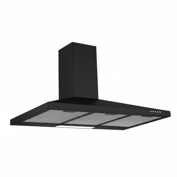 Queen Chef Chimney Hood - Black | WA0490/B