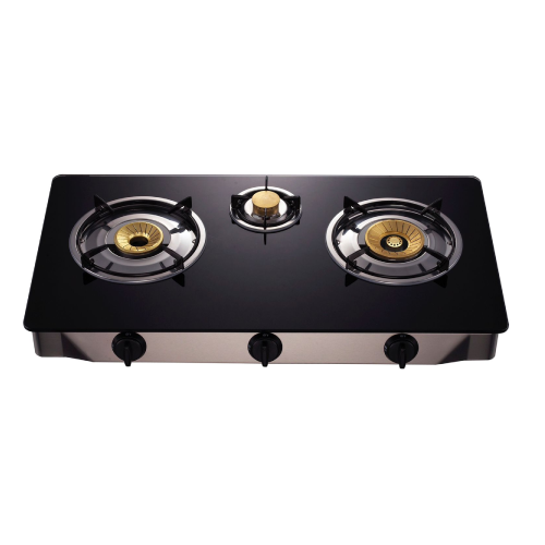 Queen Chef Table Gas Stove 3 Burners - Glass | QCGS-03GS