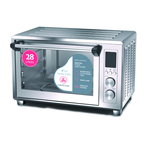 Queen Chef 11-in-1 Digital Electric Oven & Air Fryer 28L - Stainless Steel | QCEO28 S/S
