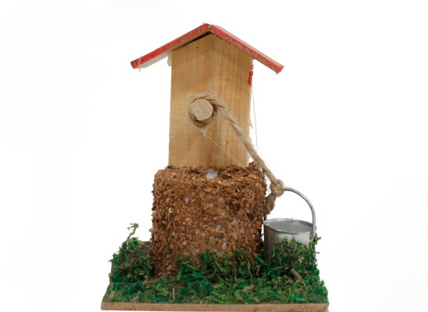 Christmas Decorative Wooden Water Well Figurine | AUS162216